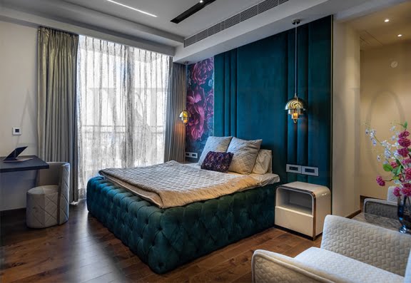 Luxury bedroom M3M polo suite