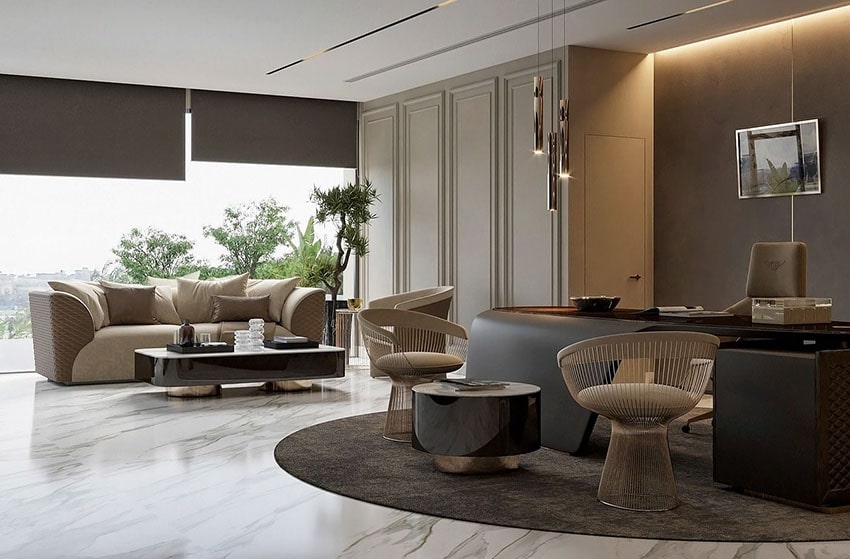 Luxury and Comfort Office Design Trend